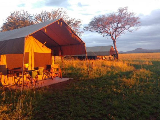 Camping during FVAI safari in Tanzania