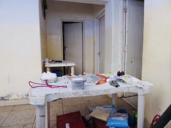 Pre-op zone at FVAI clinic in Tanzania