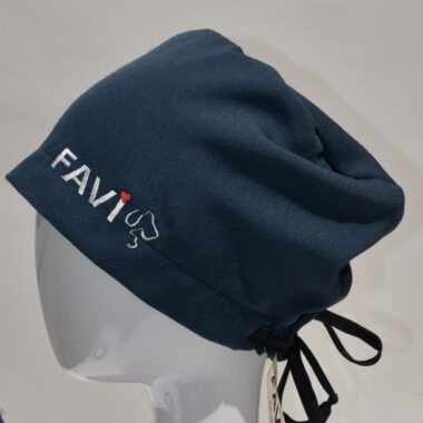 semi-bouffant surgical cap-polyester in marine