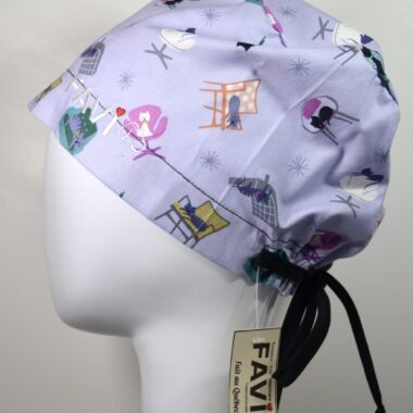 semi-bouffant surgical cap-cats, masters in the house
