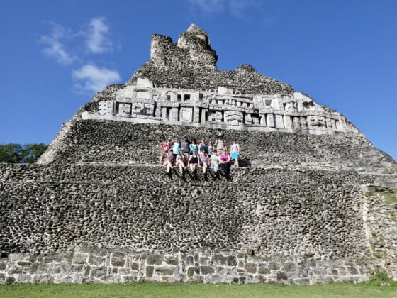 Visiting Mayan ruins during our day off in Belize