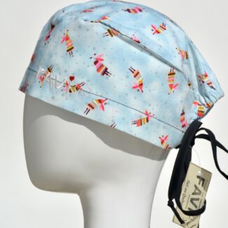 surgical cap classic-angels in blue