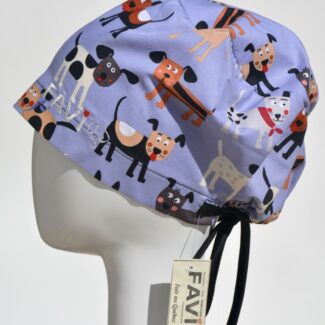 semi-bouffant surgical cap-come play with me!