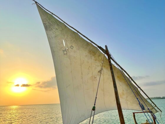 Sunset cruise on a dhow in Zanzibar