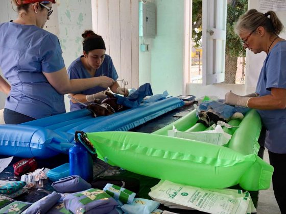 Zone opératoire clinique de stérilisation FAVI au Belize