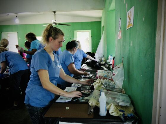 Station pré-opératoire clinique FAVI à San Joaquin , Belize