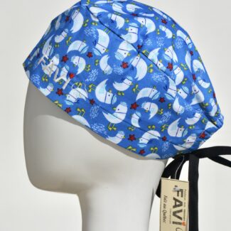 chapeau de chirurgie classique-petites mouettes en bleu royal